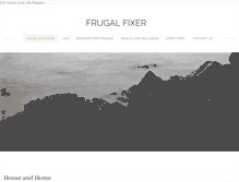 Tablet Screenshot of frugalfixer.com